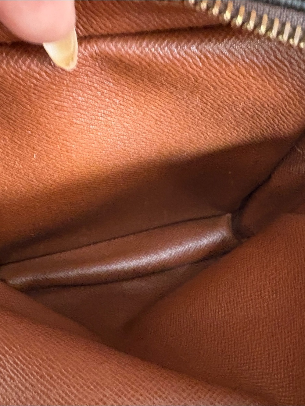 Louis Vuitton Brown Monogram Canvas Belt Bag with Tan Accents - Picture 7 of 9